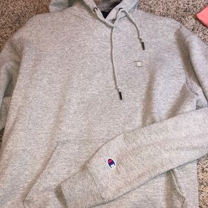 GREY CHAMPION HOODIE